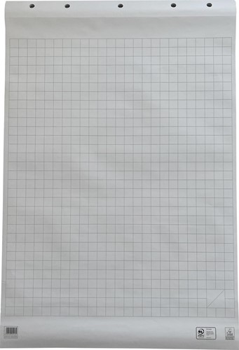 Work flipchartpapier, ft 65 x 98 cm, geruit, blok van 50 vel