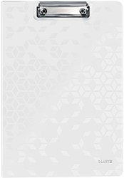 Leitz WOW klemmap met omslag, ft A4, wit