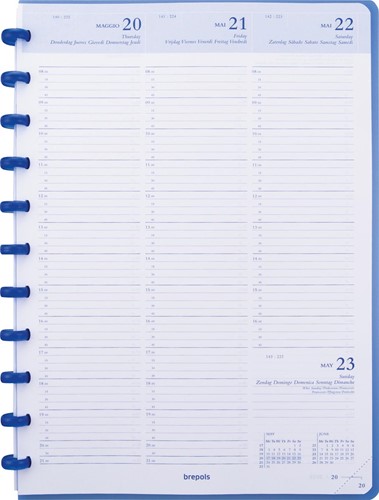 Atoma agenda, ft A4, wit papier, 128 pagina's, 1 week op 2 pagina's, 2025