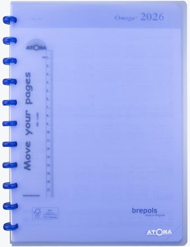 Atoma agenda, ft A4, wit papier, 128 pagina's, 1 week op 2 pagina's, 2026
