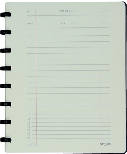 Atoma meetingbook, ft A5, zwart, gelijnd-2