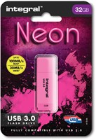 Integral Neon USB 3.0 stick, 32 GB, roze