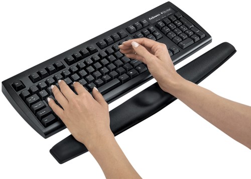 Polssteun voor toetsenbord Fellowes Memoryfoam zwart-2