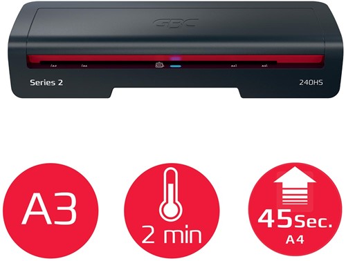 GBC lamineermachine 240HS Home Office, voor ft A3-3