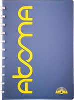 Atoma Sorbet schrift, ft A4, 144 bladzijden, geruit 5 mm, blauw-2