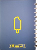 Atoma Sorbet schrift, ft A4, 144 bladzijden, geruit 5 mm, blauw