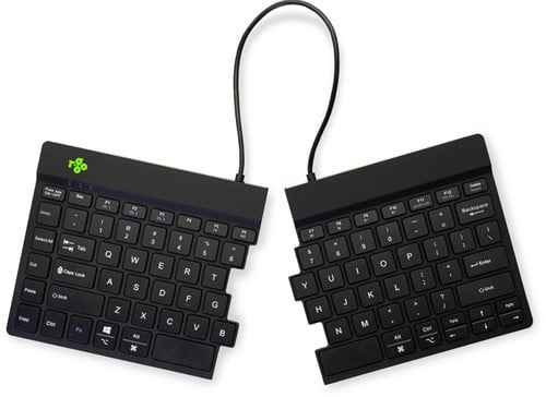 R-Go Split Break ergonomisch Bluetooth toetsenbord, qwerty, zwart