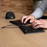 R-Go Split Break ergonomisch Bluetooth toetsenbord, azerty, zwart-2