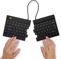 R-Go Split Break ergonomisch Bluetooth toetsenbord, azerty, zwart-3
