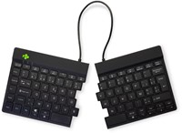 R-Go Split Break ergonomisch Bluetooth toetsenbord, azerty, zwart