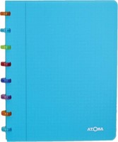 Atoma Tutti Frutti schrift, ft A5, 144 bladzijden, geruit 5 mm, transparant turkoois
