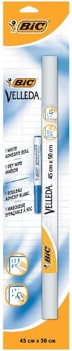 Bic zelfklevende rollen (whiteboard vellen) Velled ft 45 x 50 cm