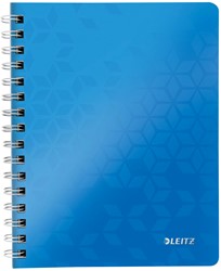 Leitz WOW schrift ft A4, gelijnd, blauw