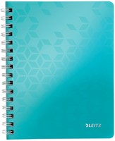 Leitz WOW schrift ft A4, geruit 5 mm, ijsblauw