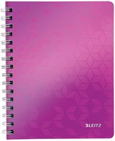 Leitz WOW schrift ft A5, gelijnd, paars
