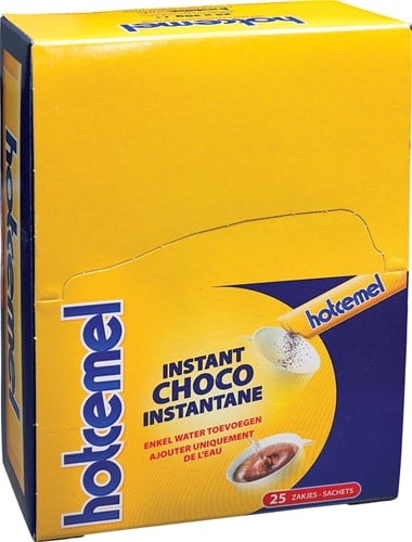 Hotcemel chocoladepoeder, pak van 25 zakjes