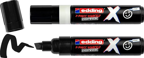 Edding multimarker 6900 X, zwart/wit, set van 2 stuks