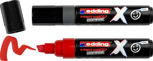Edding multimarker 6900 X, grijs/rood, set van 2 stuks