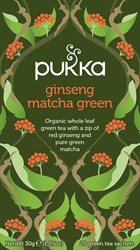 Pukka thee bio, Ginseng Matcha Green, pak van 20 stuks