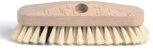 Schuurborstel met tampico haren, uit ongelakt hout, 23 cm