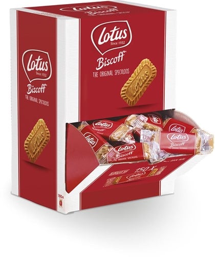 Lotus koeken, dispenserdoos van 150 individueel verpakte stuks