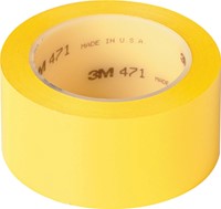 3M Vinyl tape 471, ft 50 mm x 33 m, geel-2