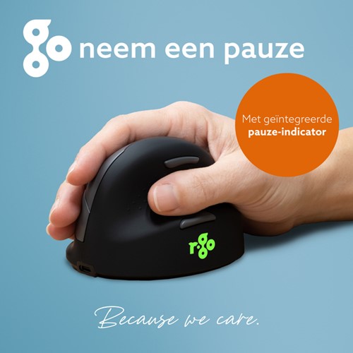 Muis R-GO HE Muis draadloos groot rechts zwart-3