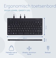 Toetsenbord R-GO Split QWERTY zwart-2