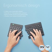 Toetsenbord R-GO Split AZERTY zwart-2