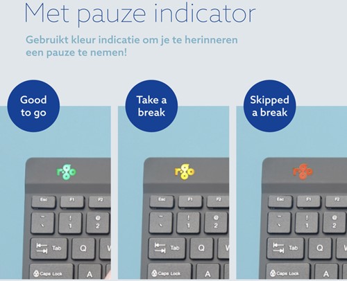 Toetsenbord R-GO Split AZERTY zwart-3