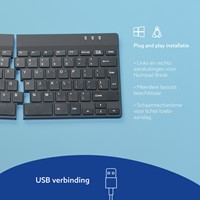 Toetsenbord R-GO Split AZERTY zwart-1