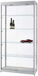 Vitrine SDB 315-1000 zilver led mag 1000x400x2000mm