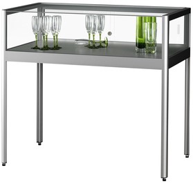 Vitrinekast SDB tav-1 zilver 1000x600x920mm