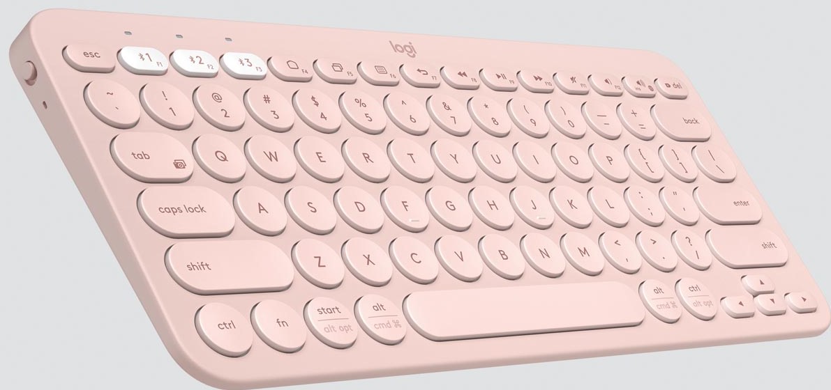 weer Altijd buitenste Logitech draadloos toetsenbord K380, azerty, roze One-Stop-Office-Shop.nl