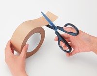 Plus FitCut Curve PREMIUM schaar, 17,5 cm, titanium bladen, blauw, op blister-2