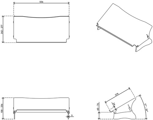 Documenthouder ErgoDoc® A3 verstelbaar acryl 1 Stuk-3