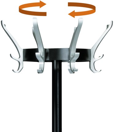 Kapstok Unilux Cypres staand zwart-2