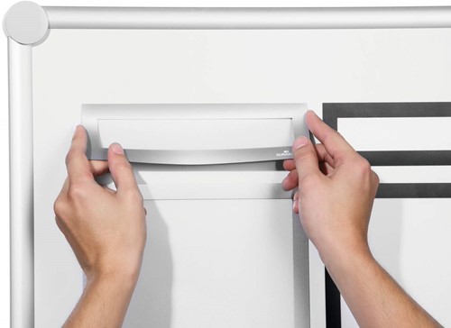 Informatiekader DURAFRAME MAGNETIC TOP voor A4 metaal-zilver-2