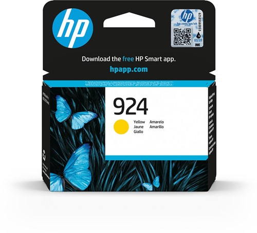 HP inktcartridge 924, 400 pagina's, OEM 4K0U5NE, geel