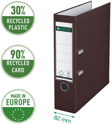 Ordner Leitz 1010 180° 80mm PP A4 bruin-3