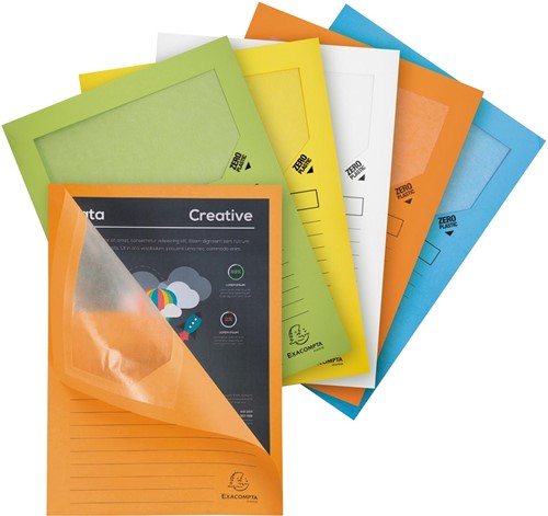 Exacompta L-map Forever, voor ft A4, pak van 25 stuks, geassorteerde pastelkleuren-2