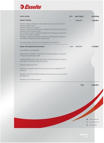 Insteekmap L-model Esselte standaard copy safe 0.11mm PP  A4 transparant 10 stuks-3