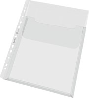 Harmonica showtas Leitz Premium met bovenklep copy safe PP A4  glashelder 5 stuks