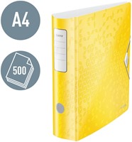 Ordner Leitz WOW active 180° 80mm PP A4 geel-2
