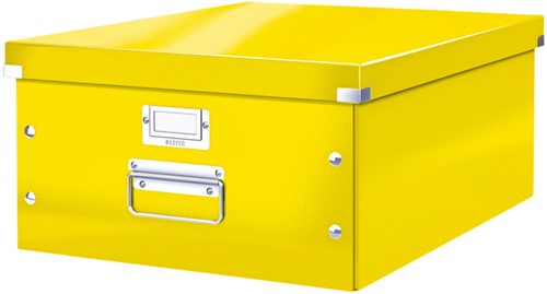 Opbergdoos Leitz Click & Store WOW groot 369x200x482mm geel