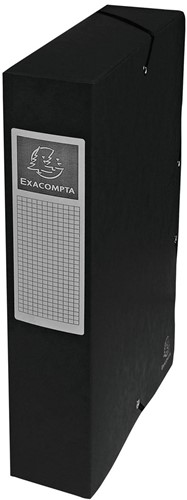 Exacompta elastobox Exabox zwart, rug van 6 cm