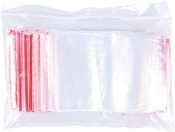 OFFICE products gripsealzakje, transparant, pak van 100 stuks, 70 x 100 mm