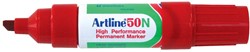 Permanent marker Artline 50N rood