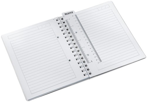Notitieboek Leitz WOW A5 spiraal PP lijn blauw-3