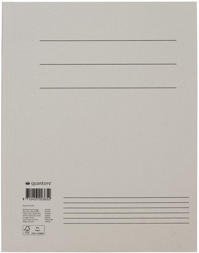 Dossiermap Quantore A4 300gr grijs